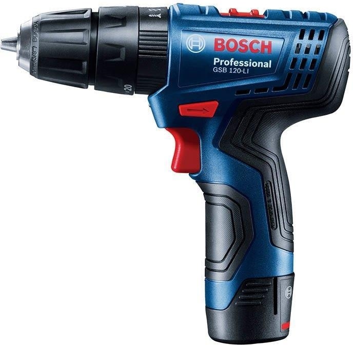 BOSCH Gsb 120-LI Profesyonel 12 Volt 2,0 Ah Çift Akülü Darbeli Delme Vidalama