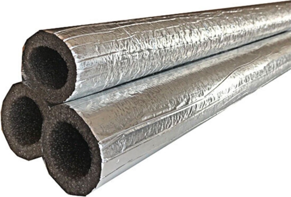 22/10 mm Polietilen Alüminyum Folyolu Izole Boru 1 Metre 50 Adet