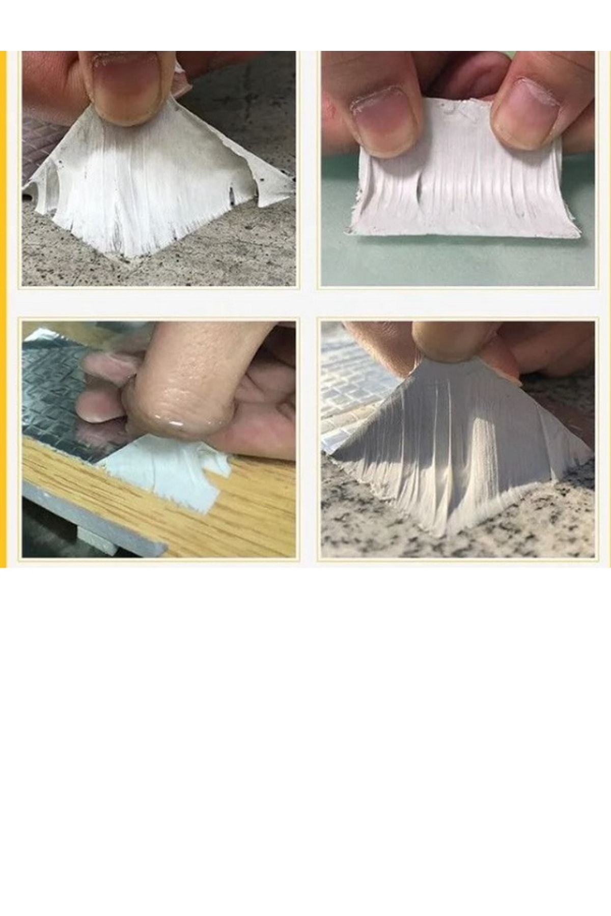 OZKUVVET Kendinden Yapışkanlı Çatı İzolasyon ve Tamir Bandı 1mm x 15cm x 2m - Gri