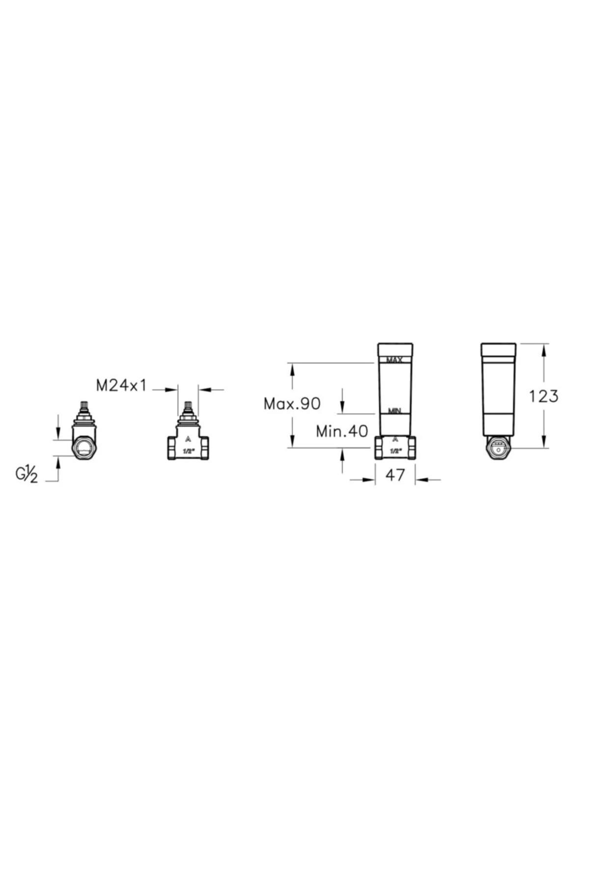Ankastre Stop Valf Sıva Altı Grubu A41441