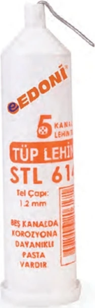 Tüp Lehim 5 Kanal Pastalı Lehim Teli Tüp Lehim