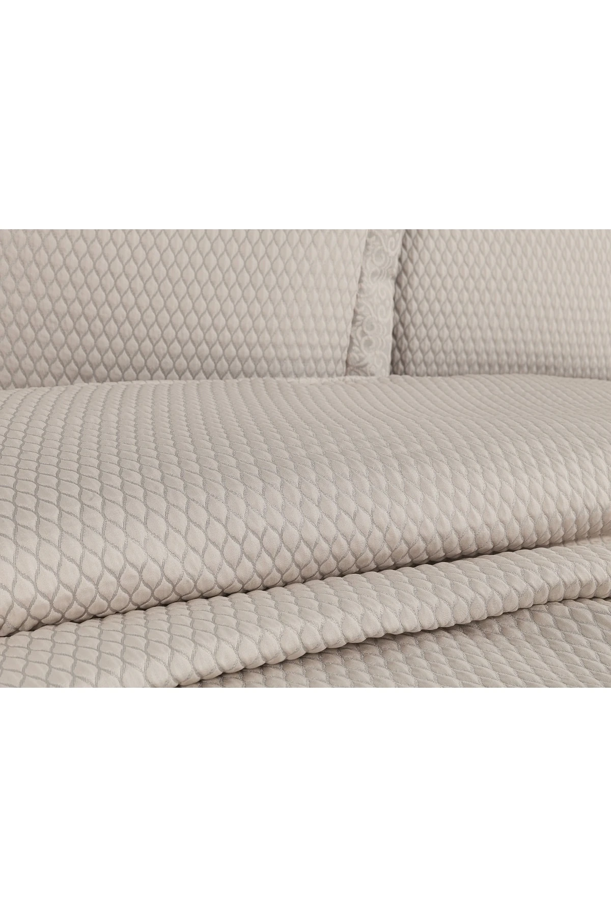 Elit Pano Elyaflı Astarlı Şık Çift Kişilik Yatak Örtüsü