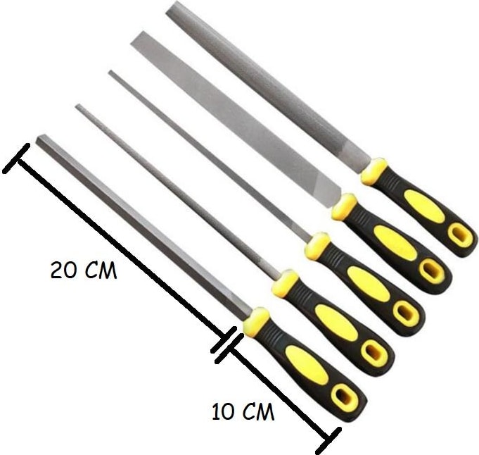 5 Parça Büyük Boy Ahşap Eğe Törpü Seti 30 cm