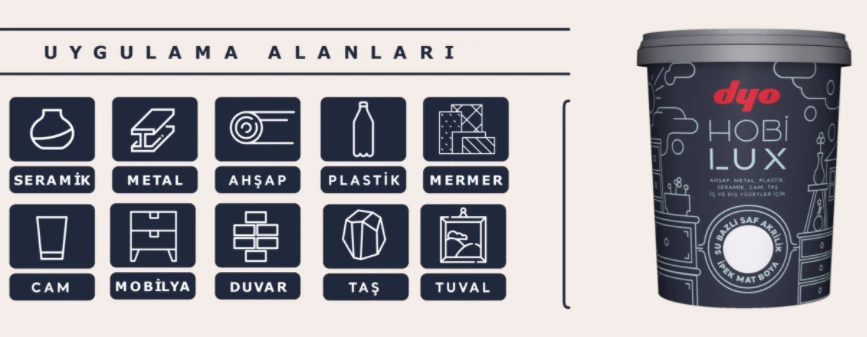 Dyo Hobılux Hobı Boyası 0,9 Lt