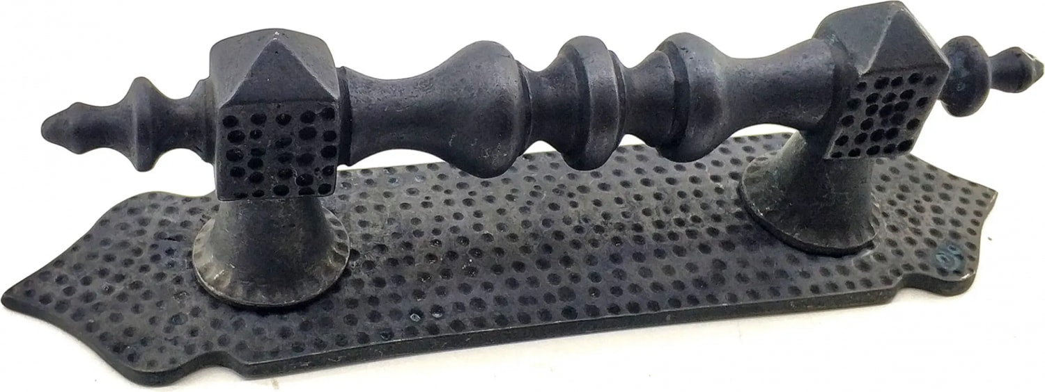 Antika Tarz Dekoratif Pirinç Ağır Kapı Çekme Kolu - 280X65 Mm, Oksit