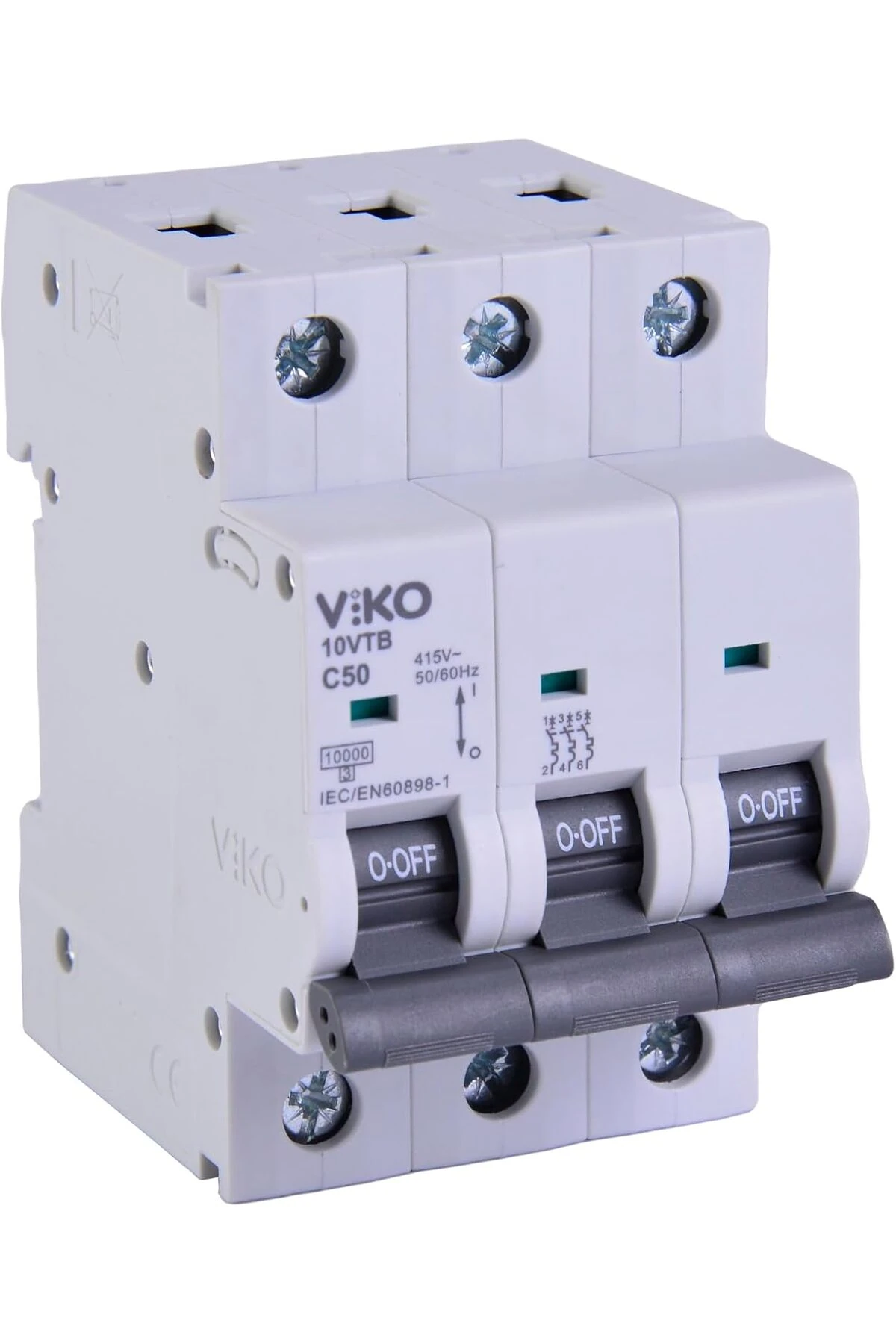 10VTB-3C50 Otomatik Sigorta 10kA C Tipi 3 Kutup 50A 1157054