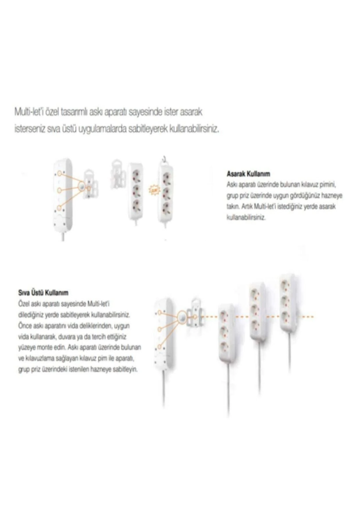 Multi-let 5li Priz Topraklı Çocuk Korumalı Klemensli 90113500