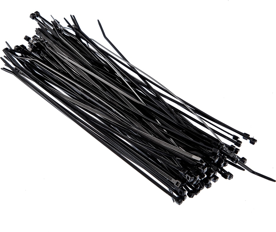 Plastik Kablo Bağı Cırt Kelepçe 200 mm x 2.5 mm Siyah 100 Adet