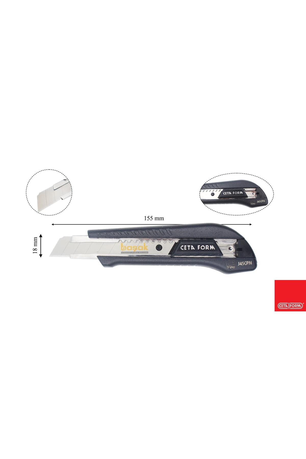 J45cpm C-pro Maket Bıçağı (METAL GÖVDE) - 18 Mm