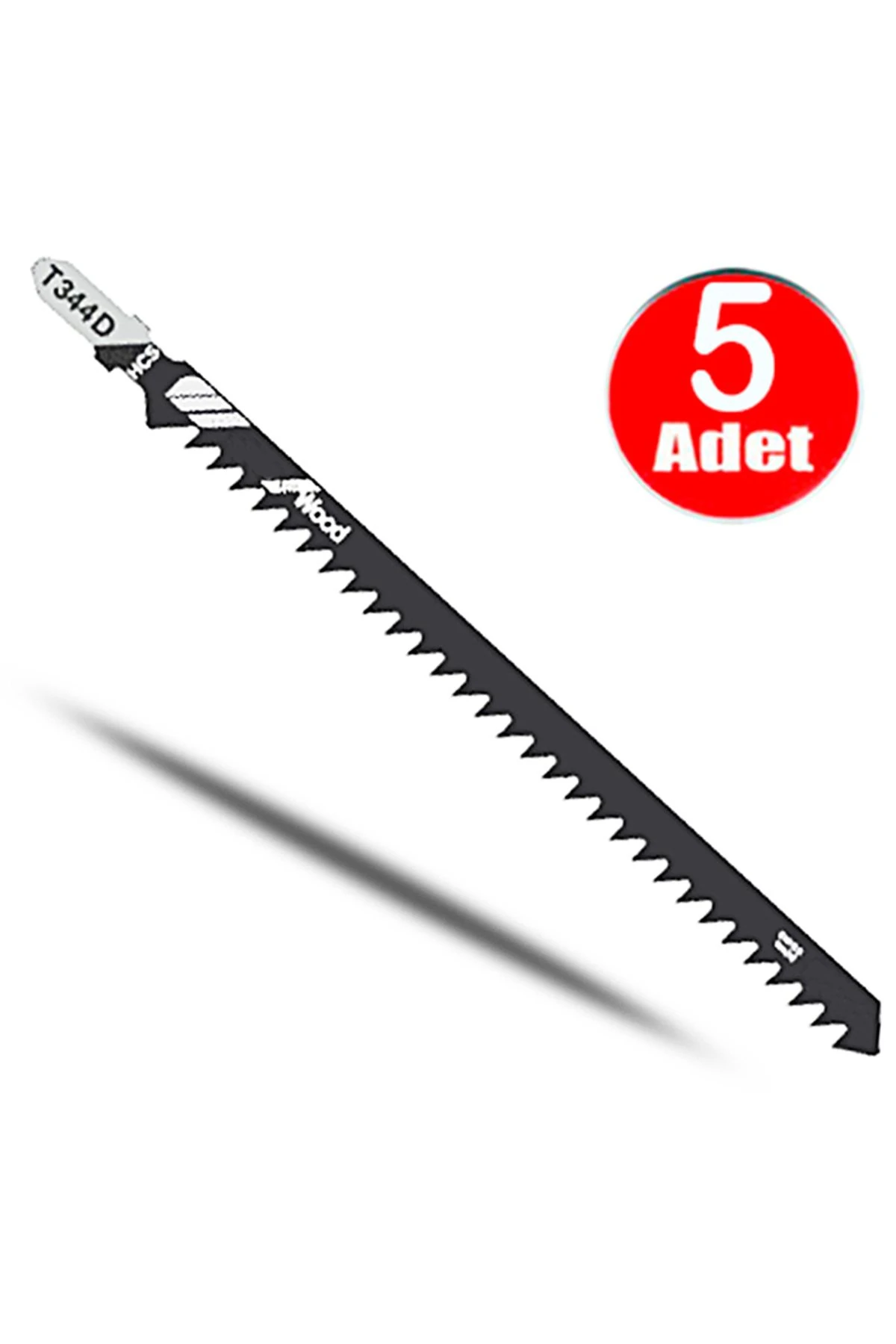 T344D Master Uzun Boy Dekupaj Testere Bıçağı Ucu 152mm Hcs Ahşap Plastik Dekopaj Ağzı -5li paket