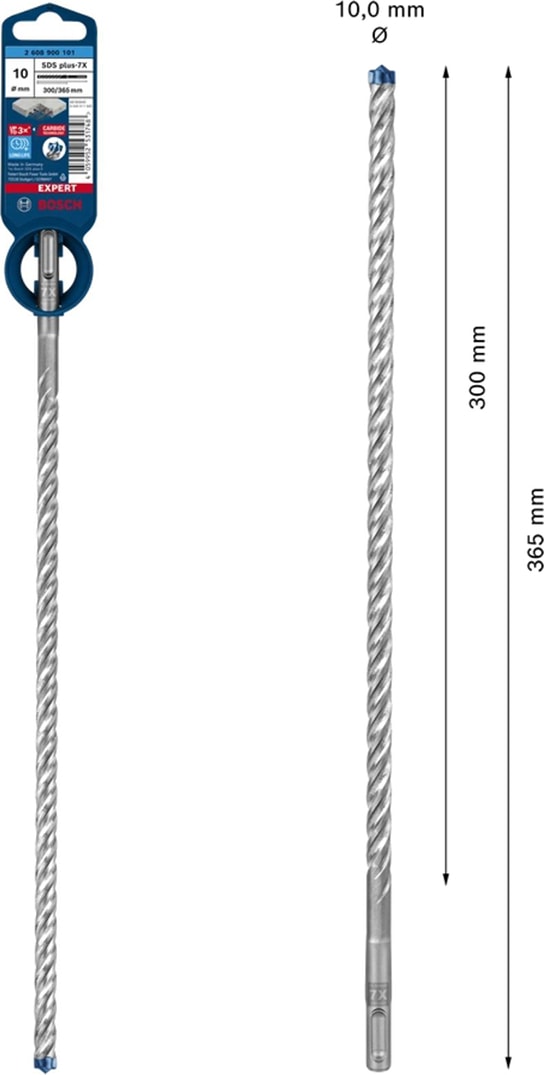 BOSCH Exp Sds Plus 7x Kırıcı Delici Ucu 10*365 mm - 2608900101