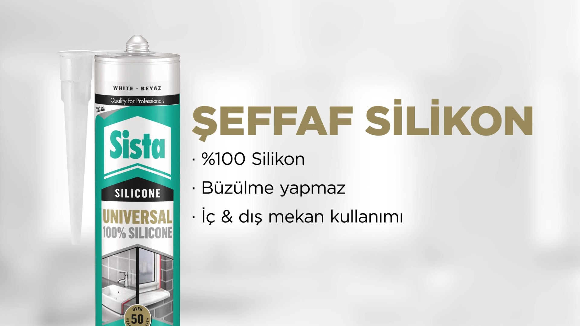 Sista Universal Silikon Beyaz, 280ml