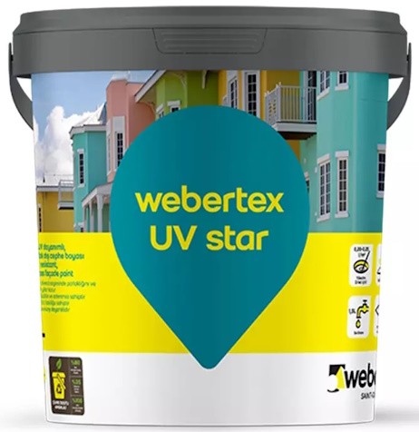 Weber Tex UV Star Yarı Parlak Dış Cephe Boyası 15 lt