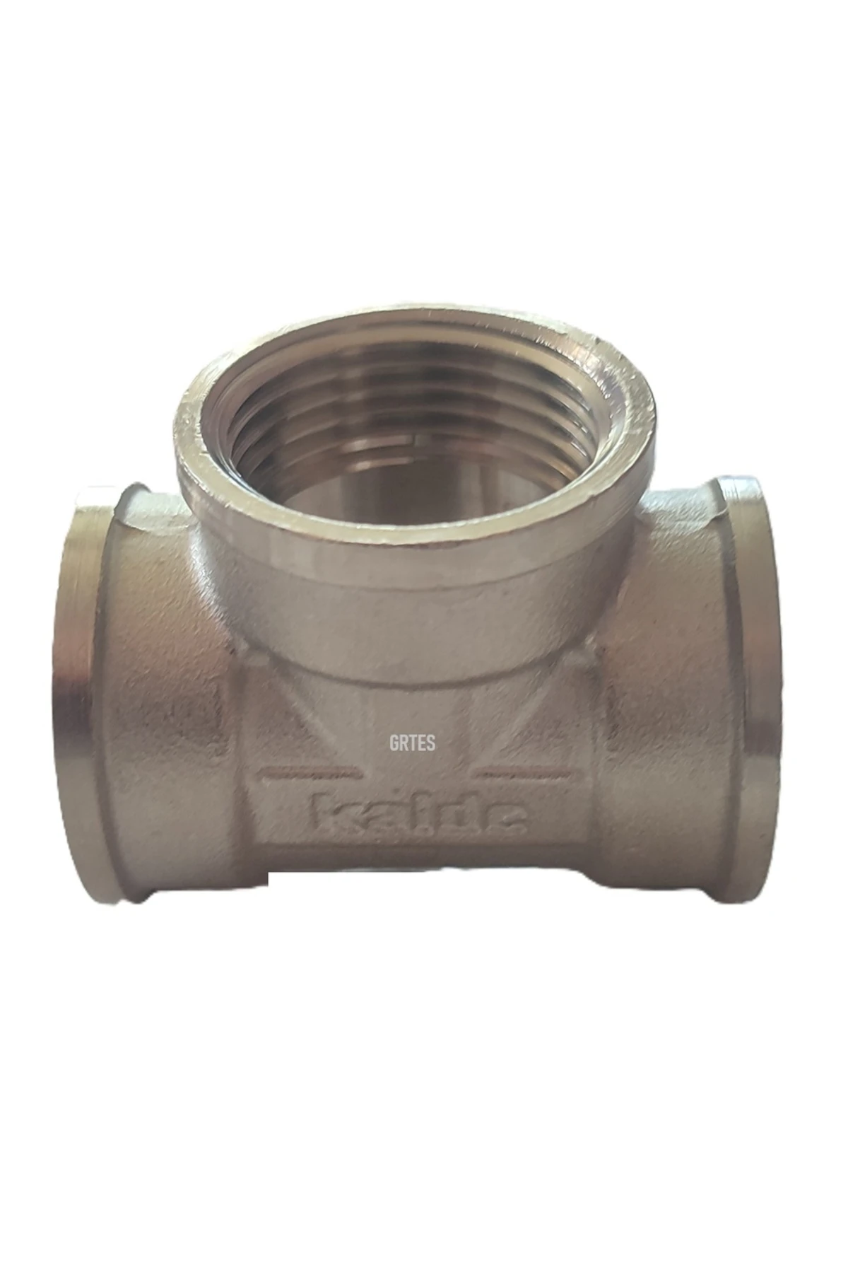 1" Dn25 İç Dişli Sarı/Krom TE (Dişi) - Chrome Tee