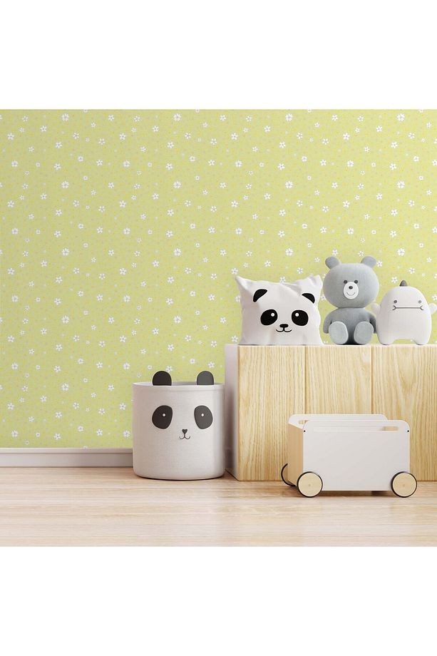 Ada Kids 8930-2 Duvar Kağıdı Yeşil Çiçekli