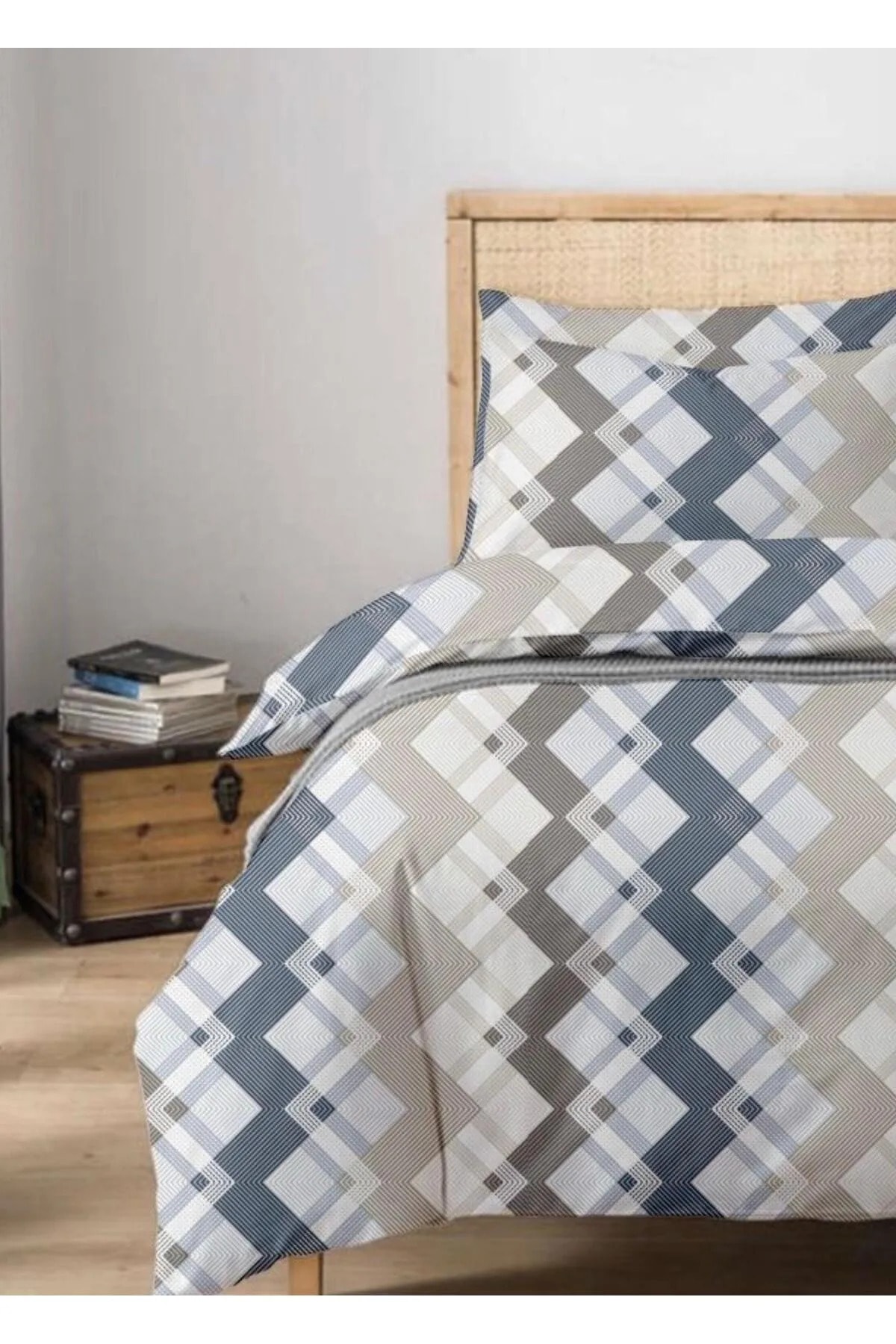 Moniva Home Battal Boy Çift Kişilik Pamuklu Nevresim Takımı 200x225 Cm