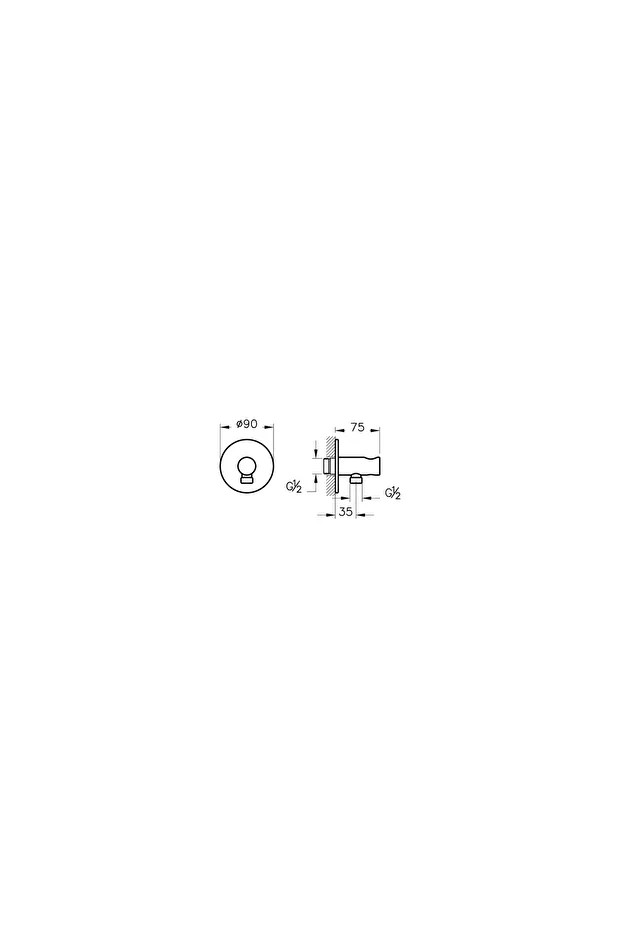 Origin A4262525 Ankastre El Duşu Çıkışı, Fırçalı Altın