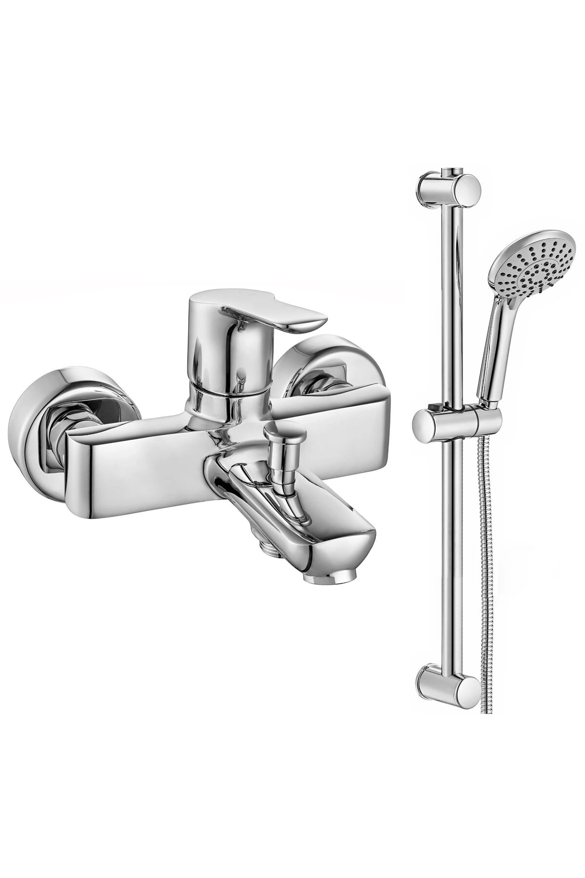 Luna Banyo Bataryası + ECA Logica Sürgülü Duş Seti Üst Takımı