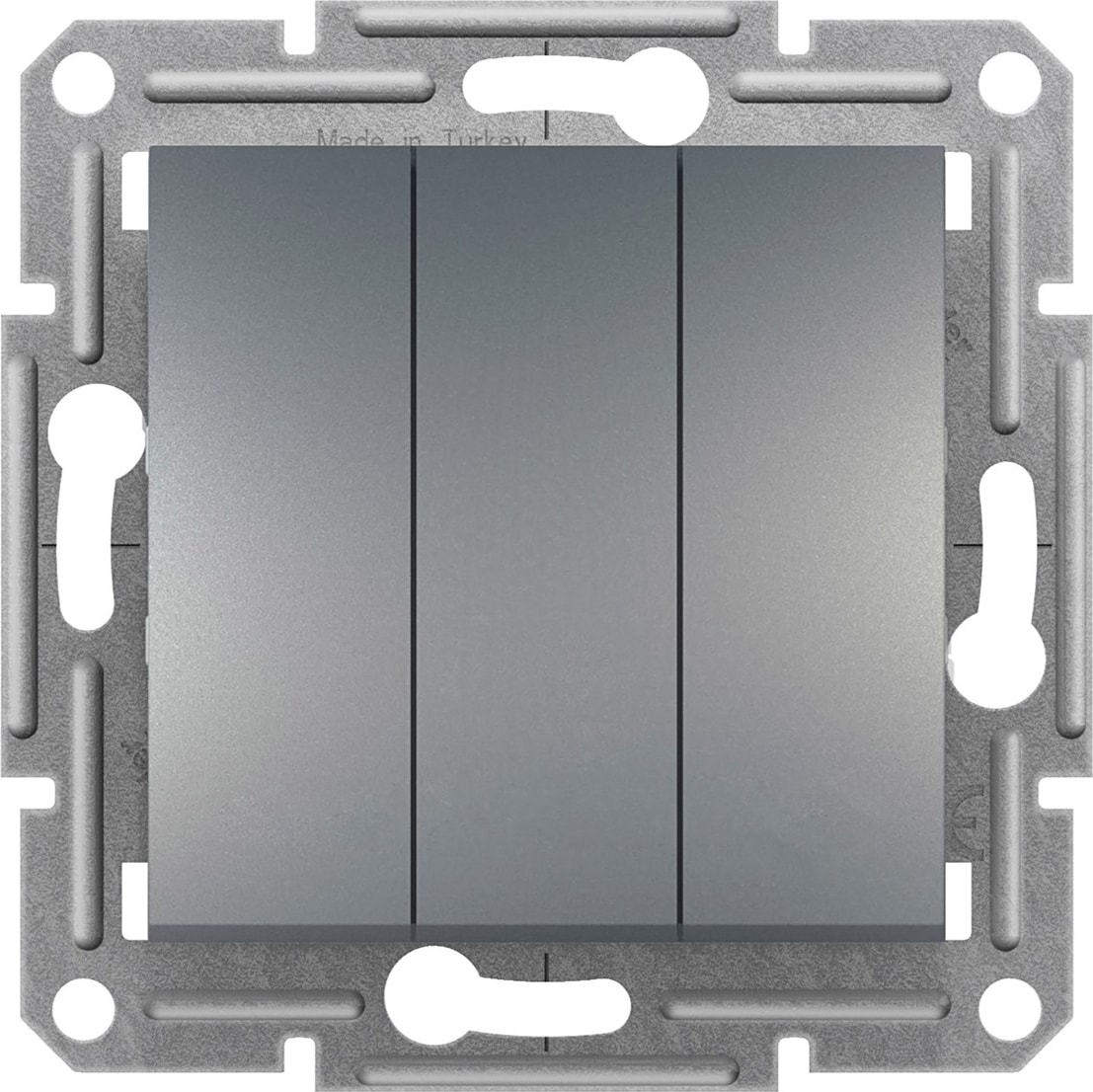 EPH2100162 Asfora Çelik Üçlü Anahtar - Çerçevesiz