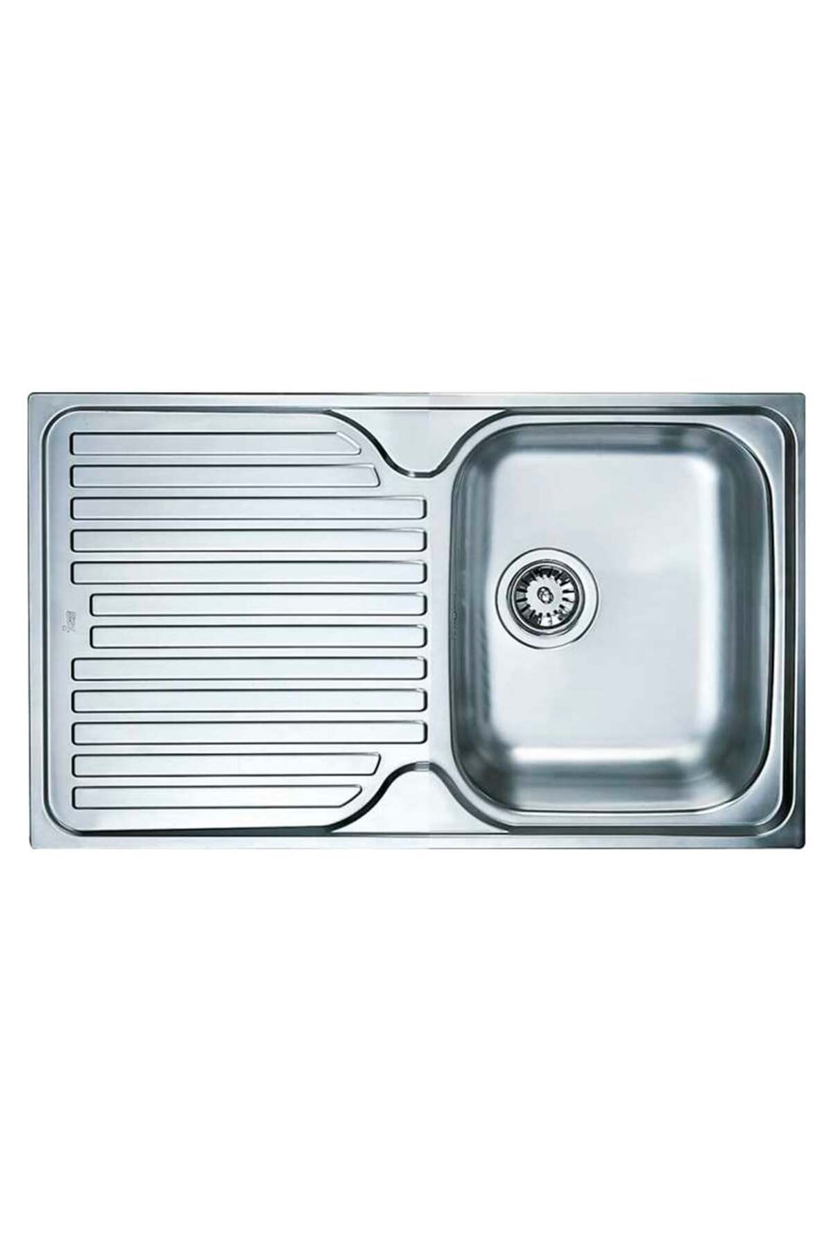 Princess 50 B Paslanmaz Çelik Tek Gözlü Sol Damlalıklı Eviye (.40109051)