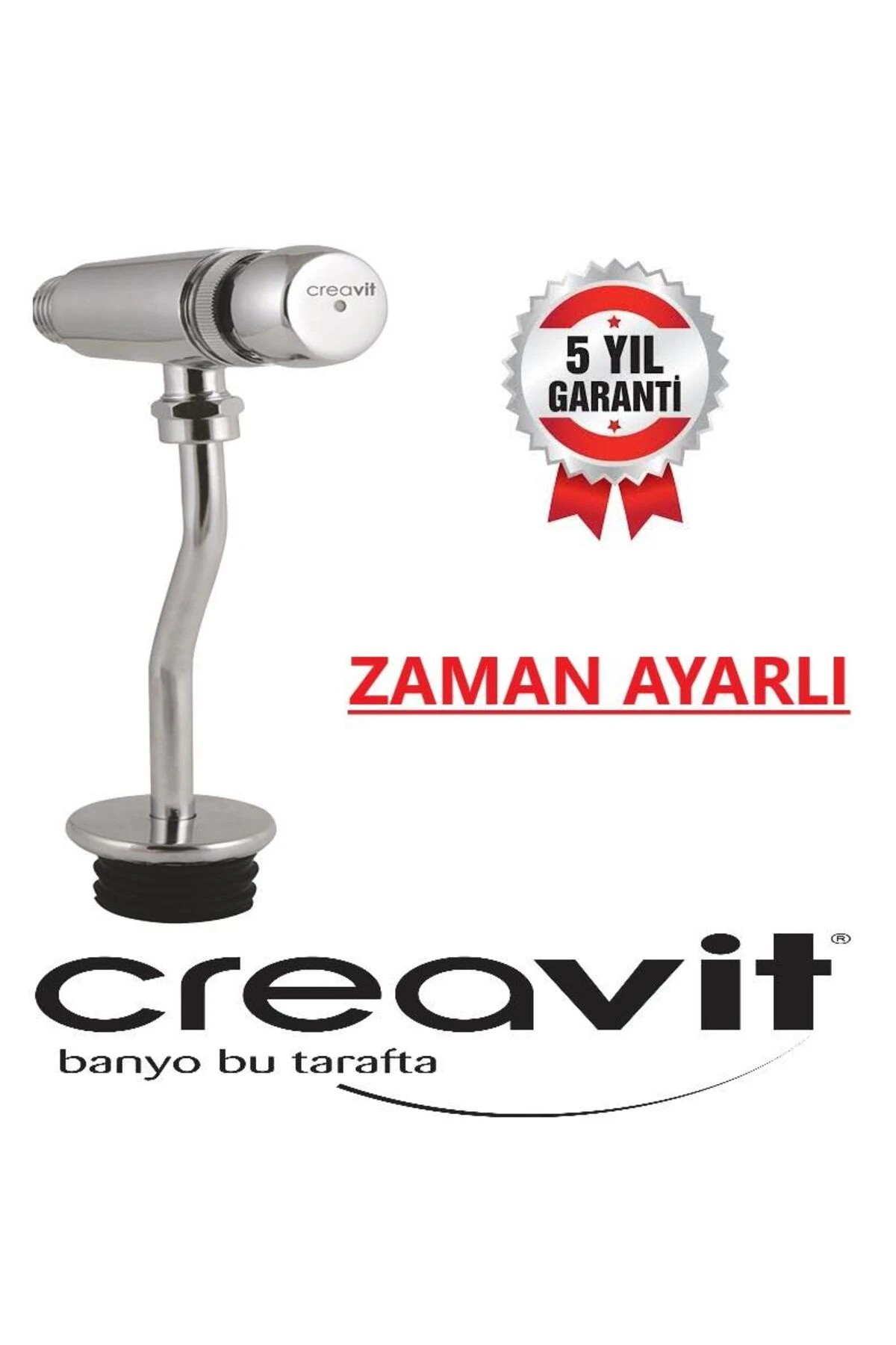 Zaman Ayarlı Sıva Üstü Pisuar Musluğu Bataryası PM3160