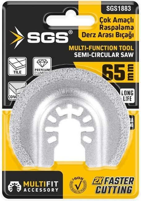 SGS 1883 Derz Arası Raspalama Bıçağı 65 mm Elmas