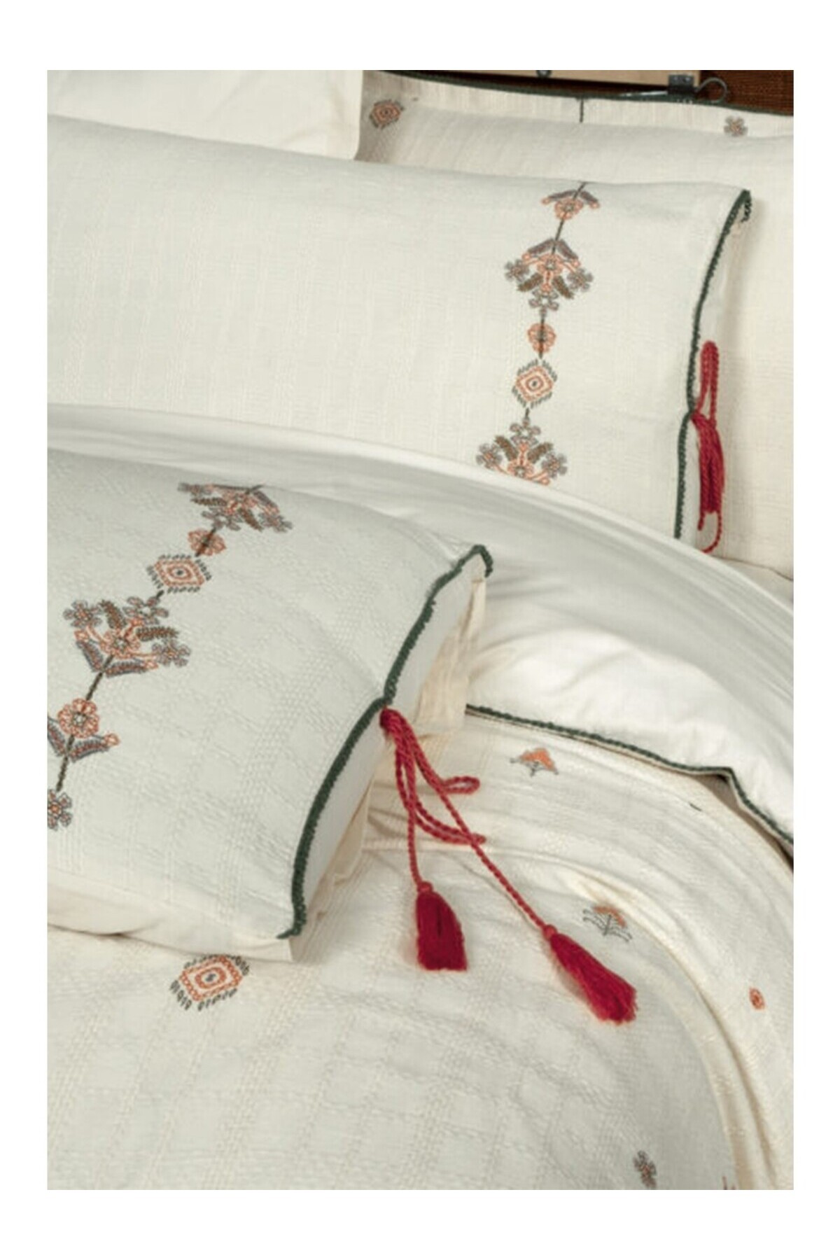 Idil Ekru %100 Pamuk Mood Comfort Çift Kişilik Nevresim Takımı