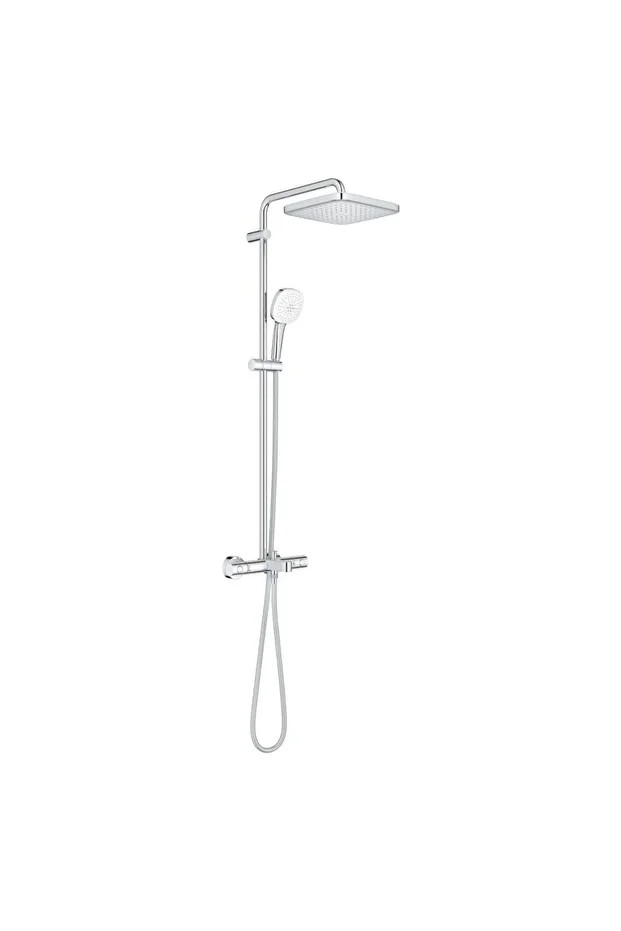 Tempesta System 250 Cube Duvara Monte Termostatik Bataryalı Duş Sistemi - 26975001