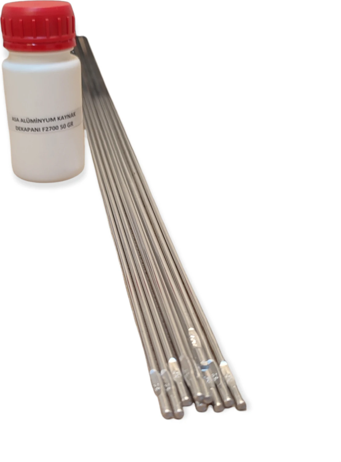 Alüminyum Kaynak Teli 2,4 mm (10 Adet) + Alüminyum Kaynak Dekapanı 50 gr