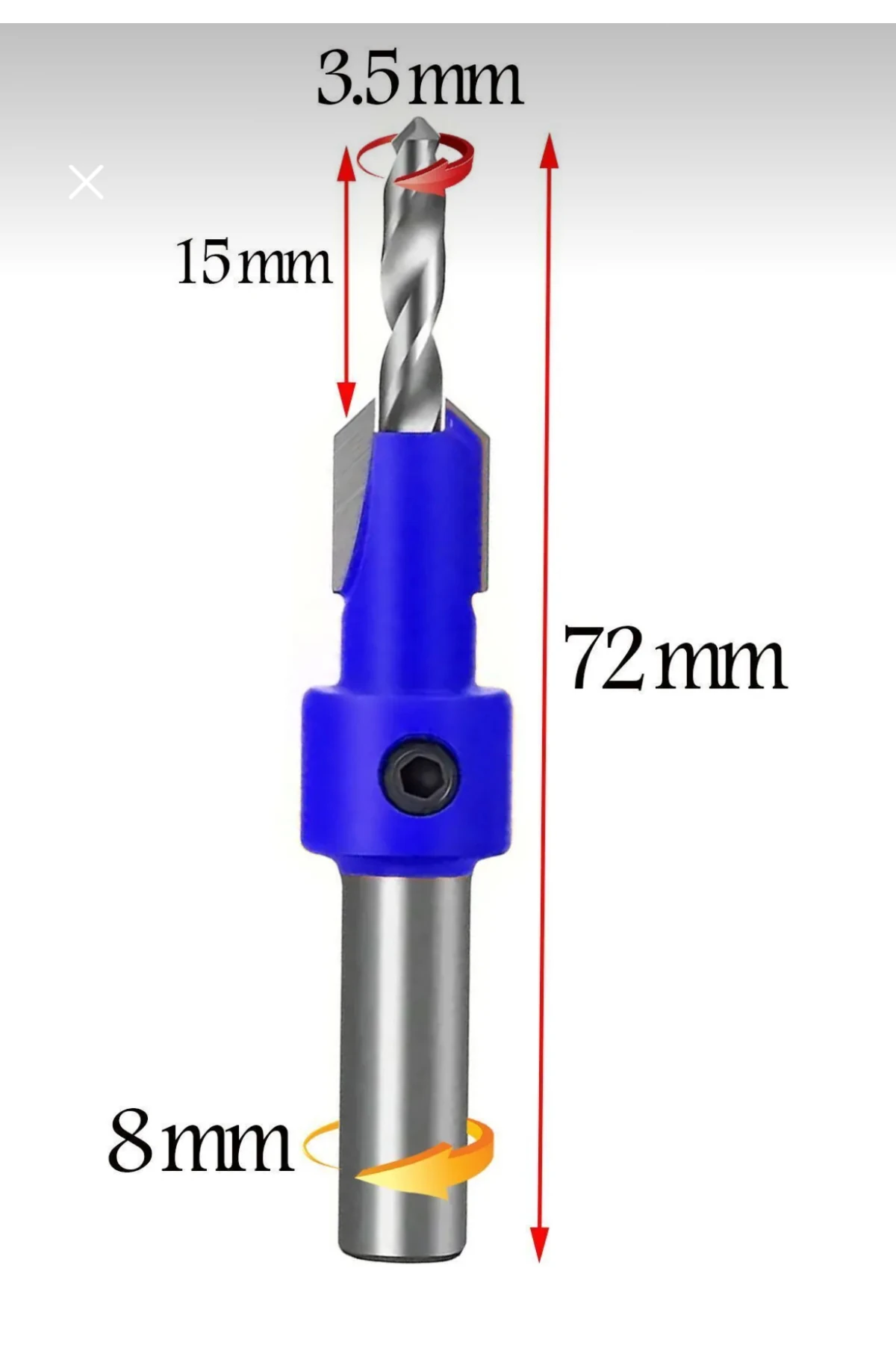 Ahşap Havşa Matkap Ucu 3.5 mm