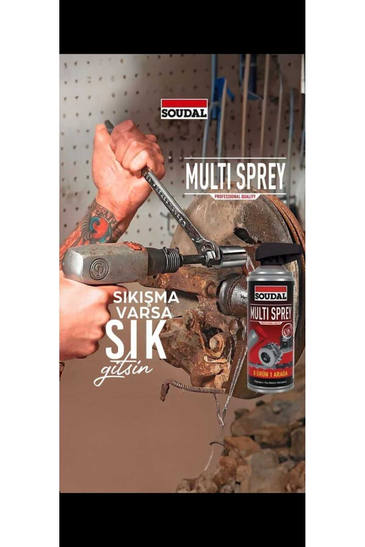 Pas Sökücü Ve Yağlayıcı Multi Sprey 400 ml (3 adet)