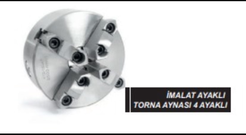 630/4 İmalat Ayaklı Torna Aynası 4 Ayaklı