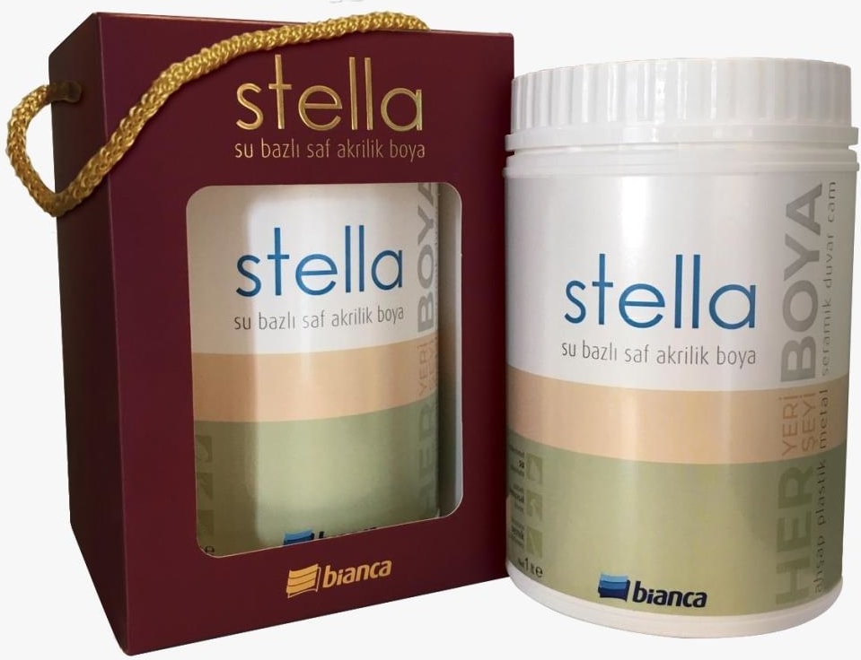 BİANCA  Stella Su Bazlı Saf Akrilik Boya 1 Lt 2024 Colorate K144