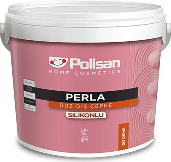 Siyah Renk  Perla Silikonlu Dış Cephe Boyası 2,5 L