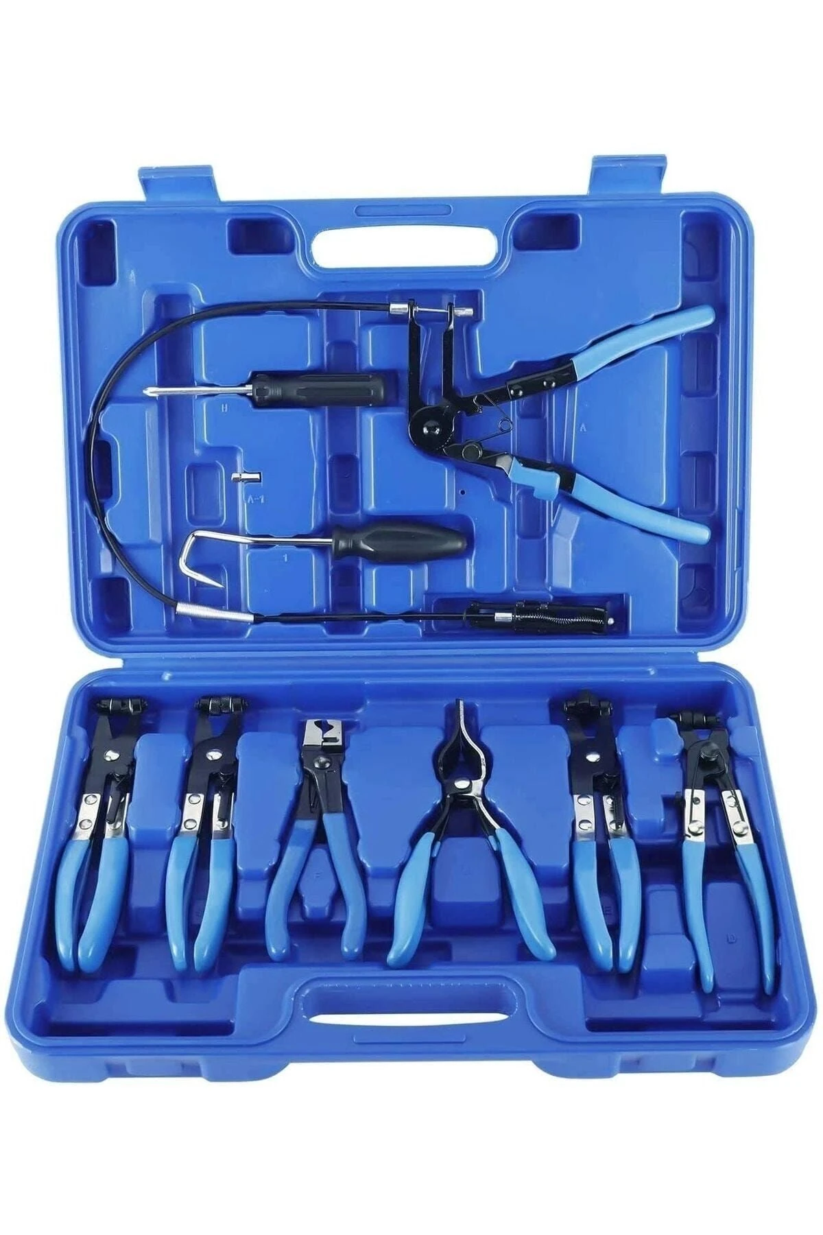 10 Parça Hortum Kelepçe Pense Seti