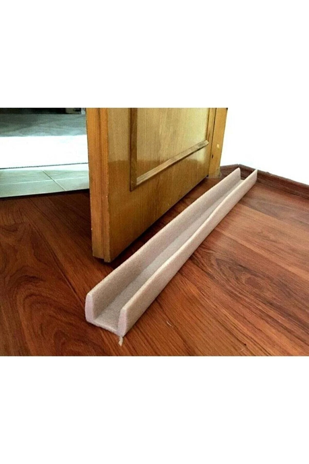 1 Adet Beyaz Geçmeli Kapı Altı Soğuk Rüzgar Kesici Isı Yalıtımı Sağlayan Sızdırmaz Sünger