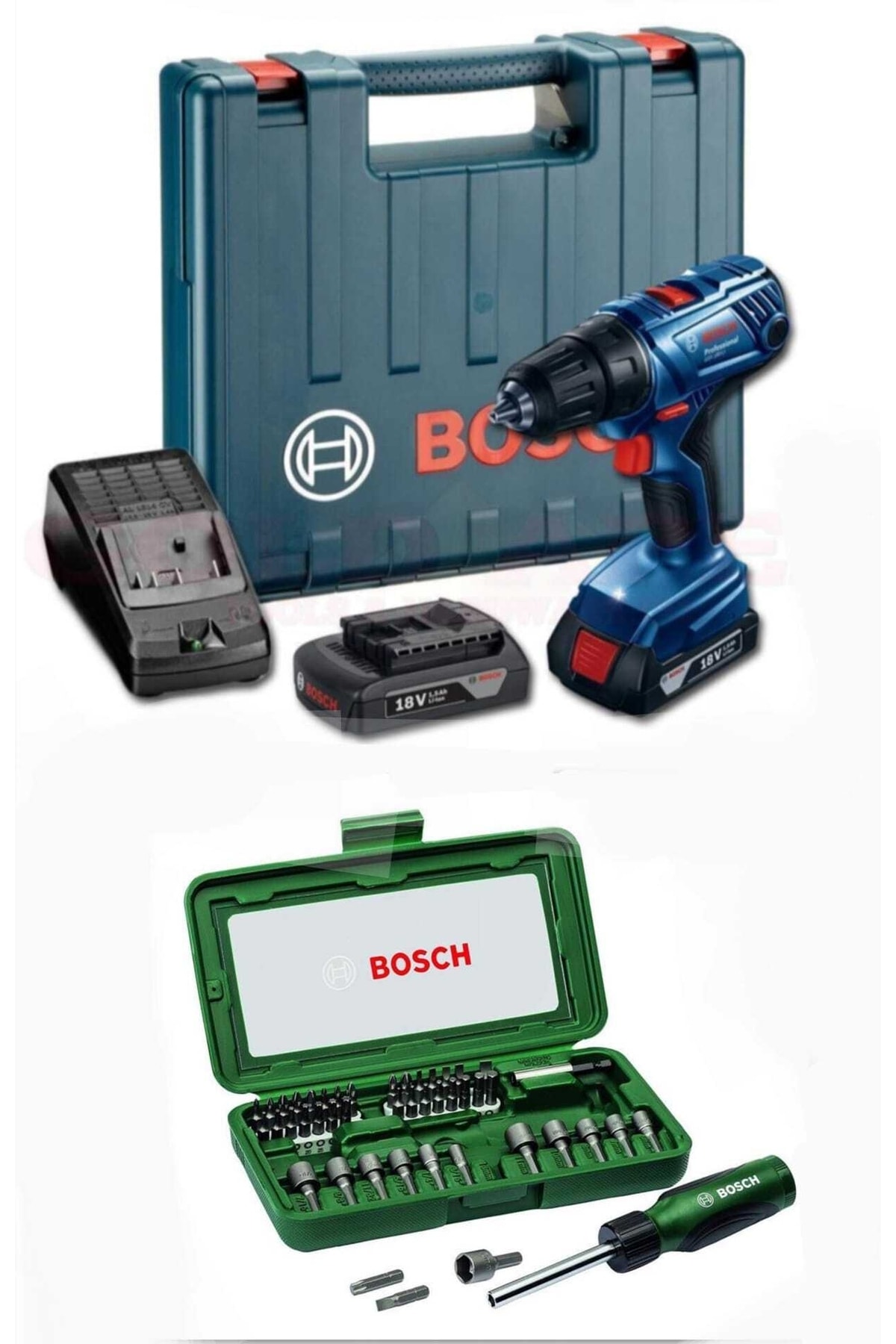 BOSCH Gsr 180 Li 1,5 Ah 46 Parça Uç Seti Hediye