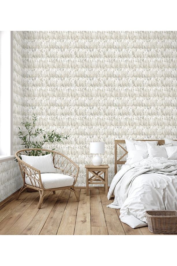 Tropicano Modern Kuş Tüyü Desenli Duvar Kağıdı 9913-2, Bej | Ce, Iso 9001, Iso 10002, Iso 14001