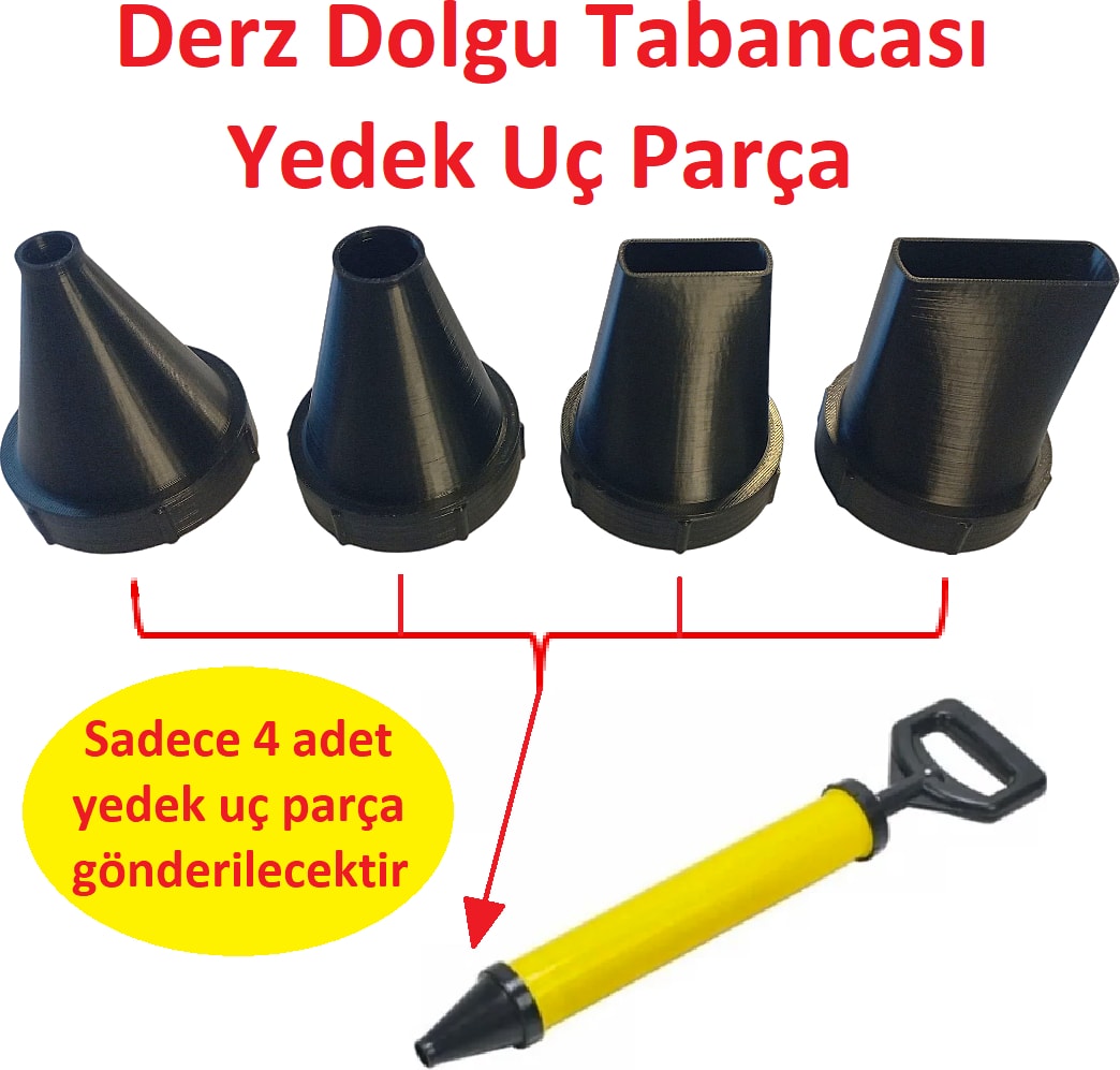 Derz Dolgu Tabancası, Çimento El Pompası Yedek Uç Parçalar