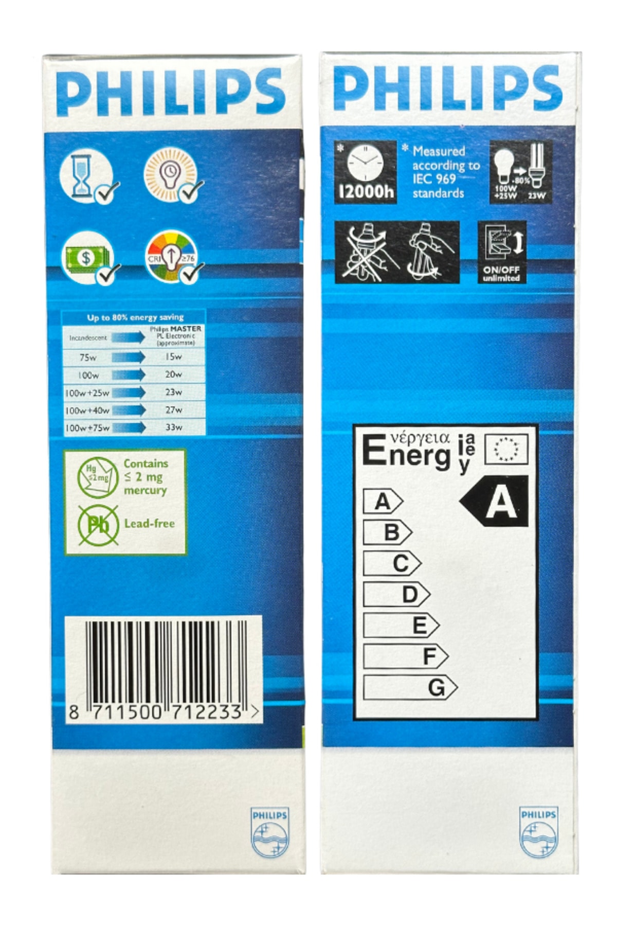 23W (125W) 6500K (Beyaz Işık) E27 Duylu (Kalın Duy) Floresan Ampul