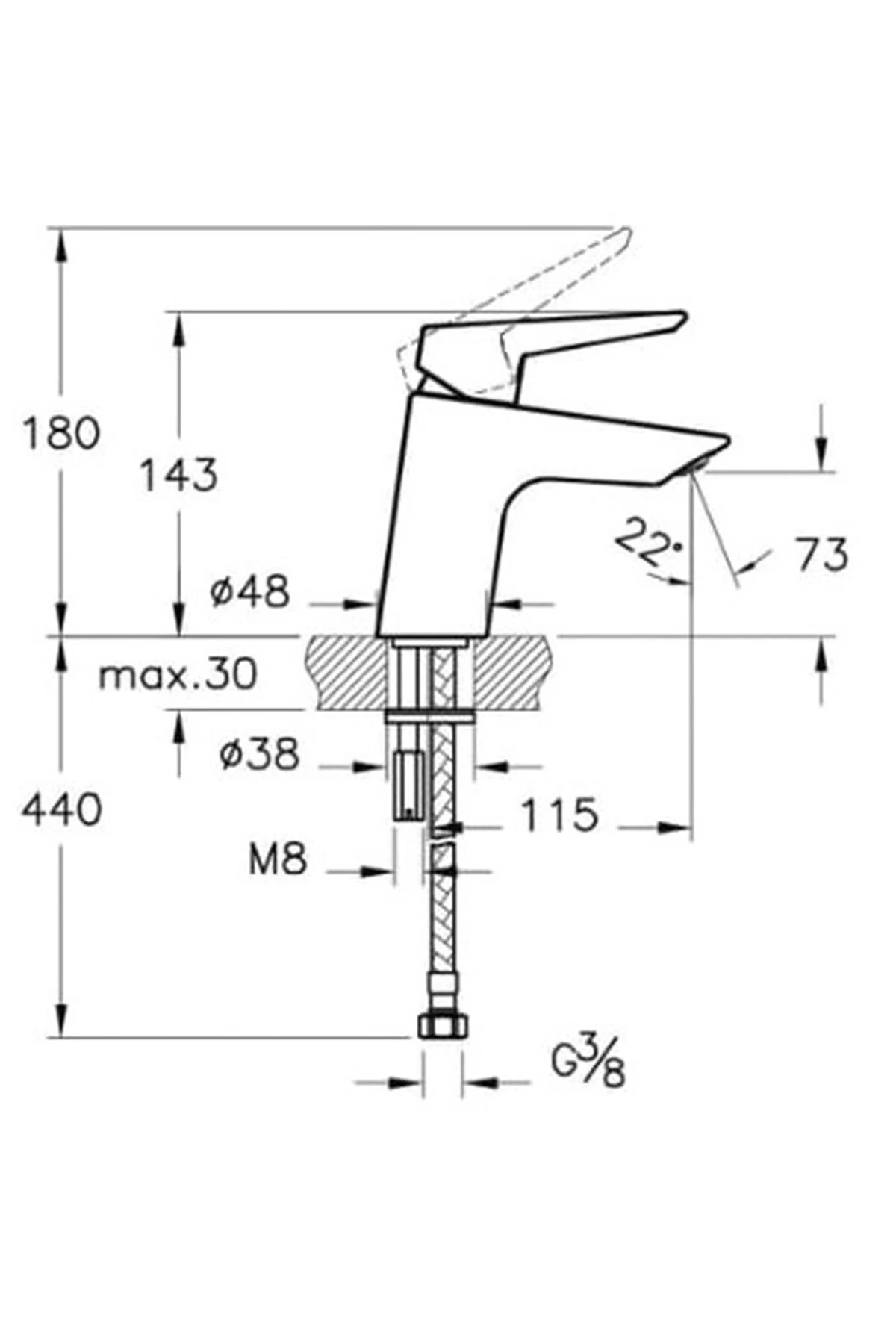 Solid S Lavabo Bataryası