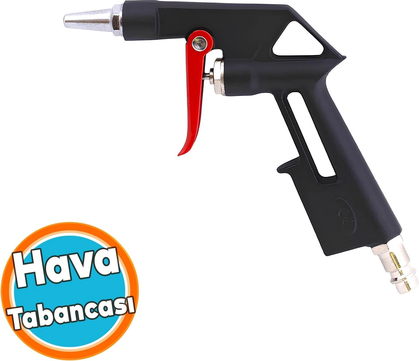 Profesyonel Hava Üfleme Tabancası Kısa Ağızlı Uçlu Temizlik Toz Giderme Kompresör Tabancası