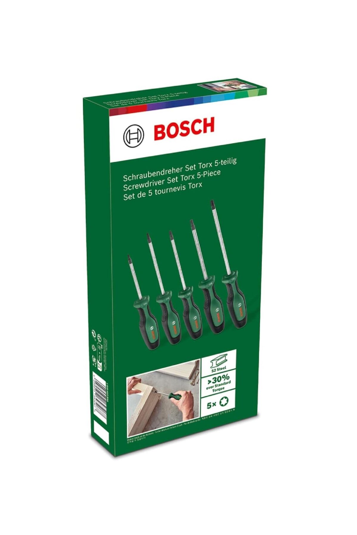 BOSCH Torx Tornavida Seti 5 Parça 1600 A02 BX6