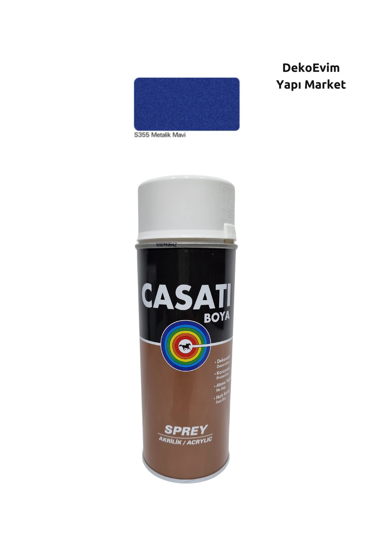 Sprey Boya S355 Metalik Mavi 400 Ml.