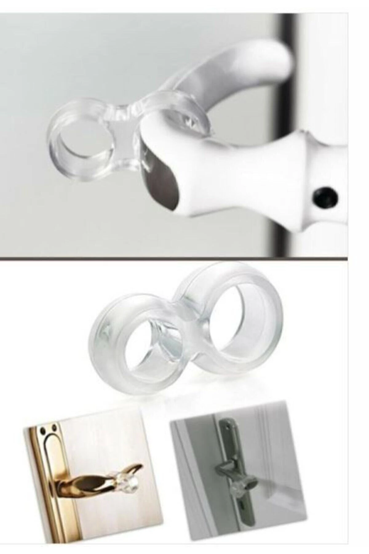 Kapı ve Pencere Kolu Tamponu 5'li - Kapı Stoperi