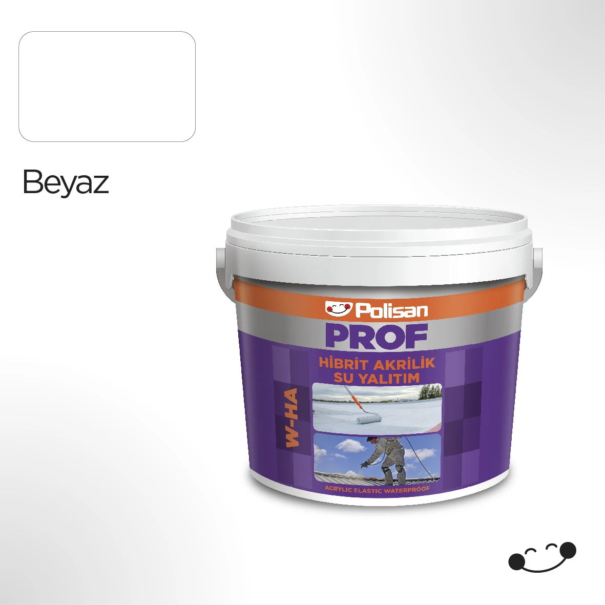 Prof Beyaz Hibrit Akrilik Su Yalıtımı Boyası (W-Ha) 5 kg