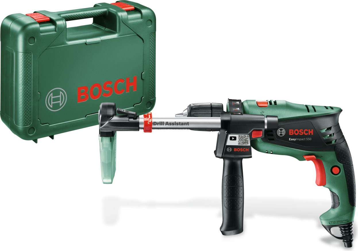 BOSCH EasyImpact 550 + Drill Assistant Darbeli Matkap
