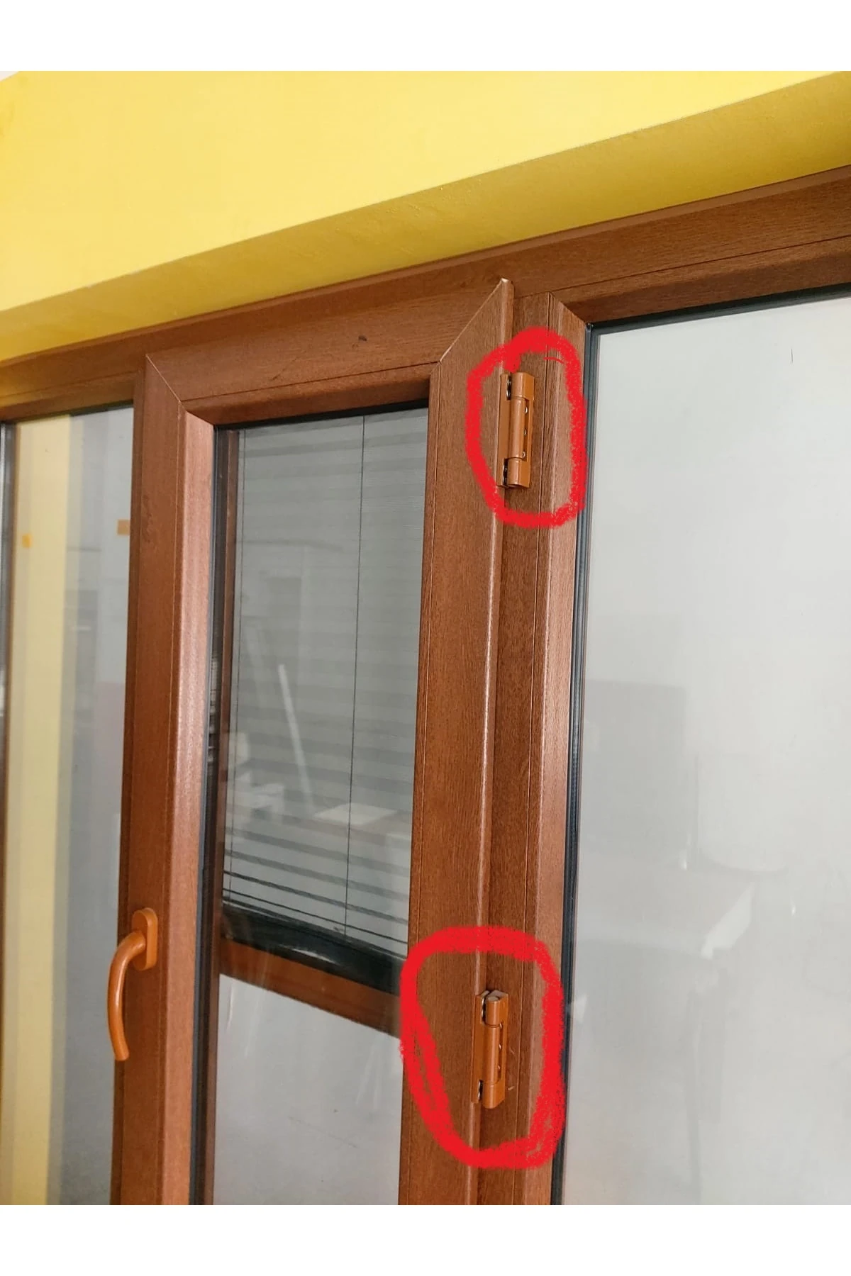 Pencere Menteşe 3 Lü Set Kahverengi? 70*60 Lik Seri?ye Uygun