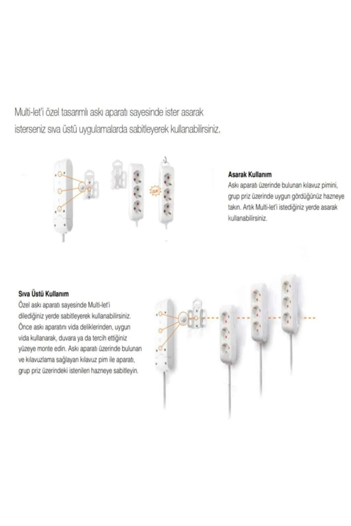 Multi-let 6lı Kablosuz Topraklı Çocuk Korumalı Priz