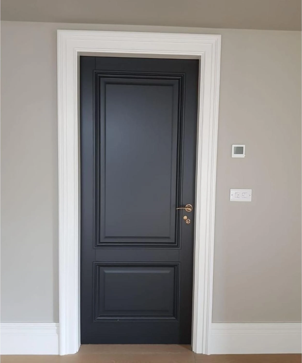 Siyah Dekor Kapı Çıta Tasarımı Boyanabilir Çıta Hazır Kesim (ANKA117)